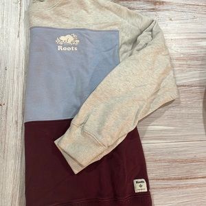 Roots Tri Colour Crew Neck Hoodie